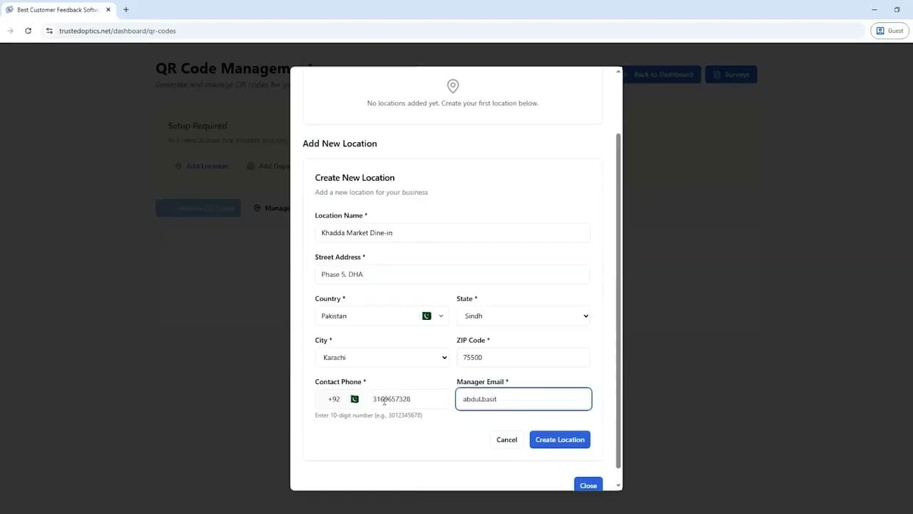 Add Locations & Departments