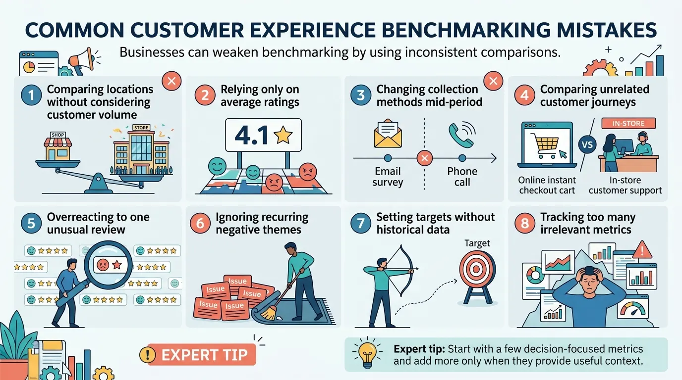 Common Customer Experience Benchmarking Mistakes
